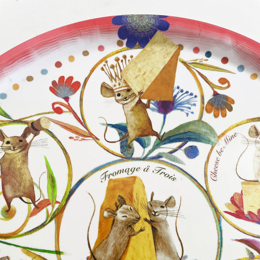 NEW - Cheese Positivity Circular Serving Tray