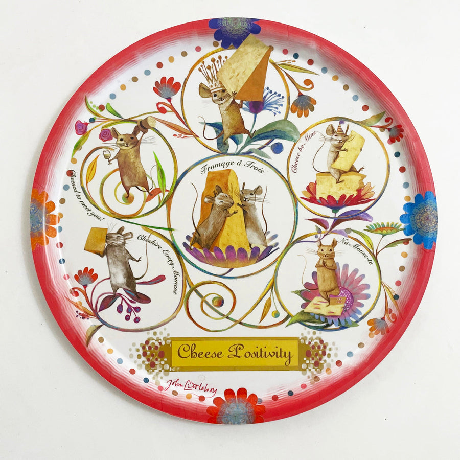 NEW - Cheese Positivity Circular Serving Tray